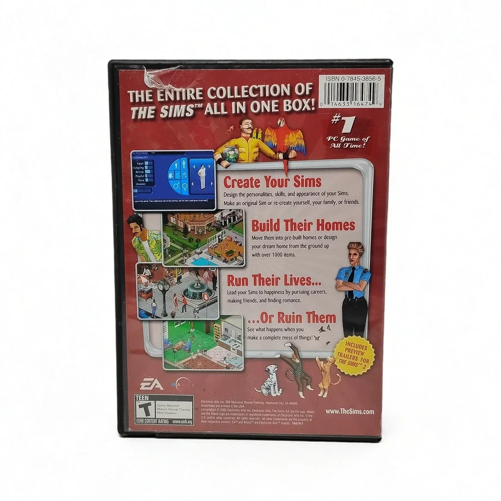Electronic Arts The Sims Complete Collection PC CD-ROM Maxis Life Sim Strategy